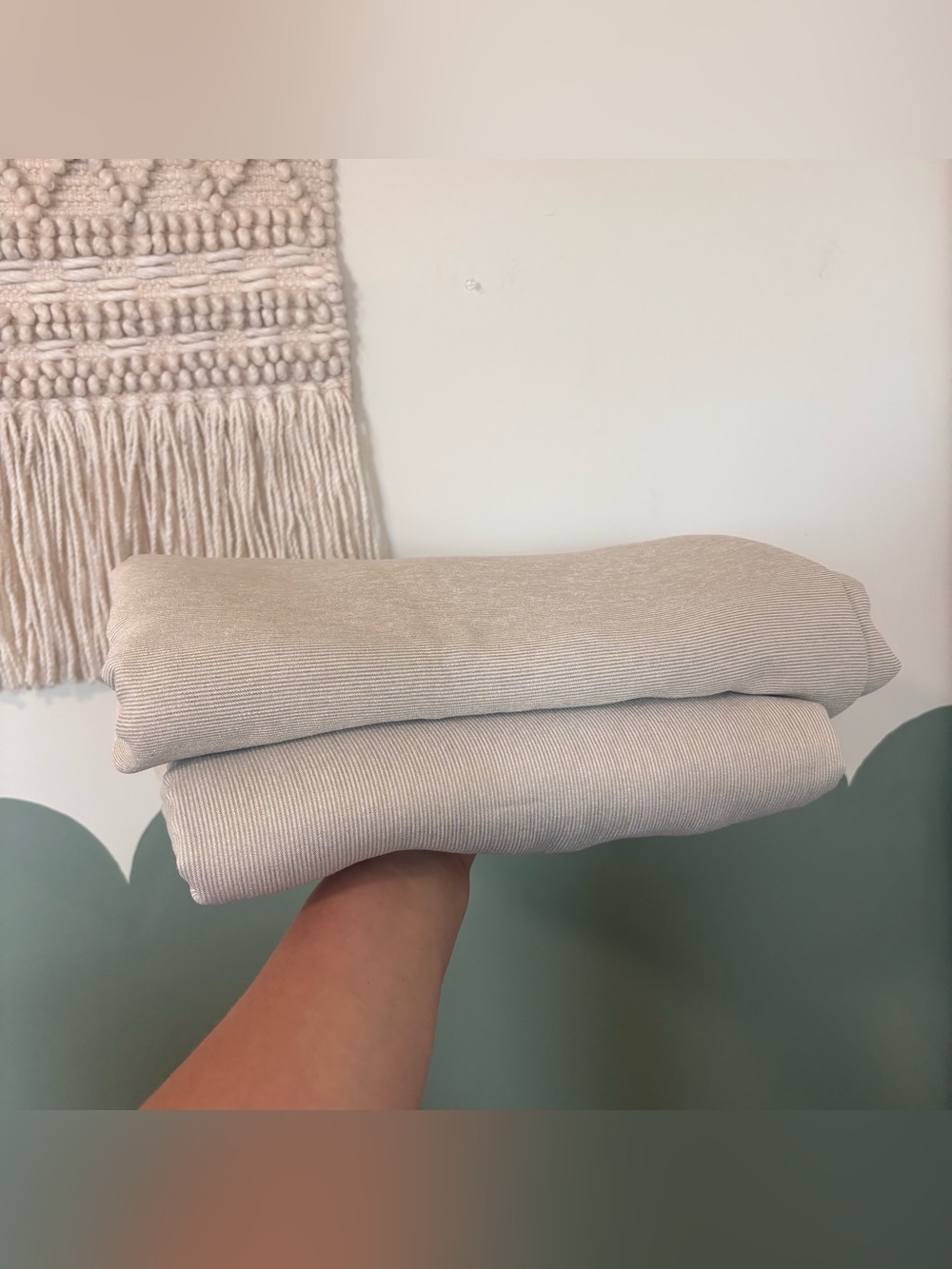 Neutral Cream Subtle Striped Lined Curtain Panels -Heavy Light Blocking-Blackout